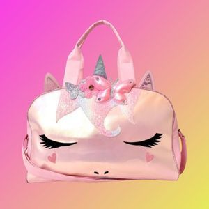Like 🆕 OMG holographic unicorn duffel bag, medium size